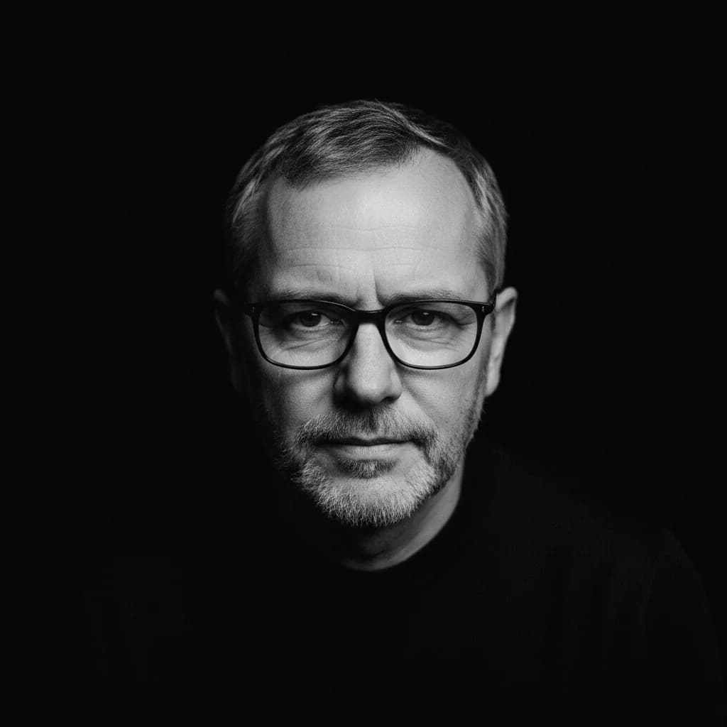 Schwarz-Weiß Studio-Porträt mit Nano Banana