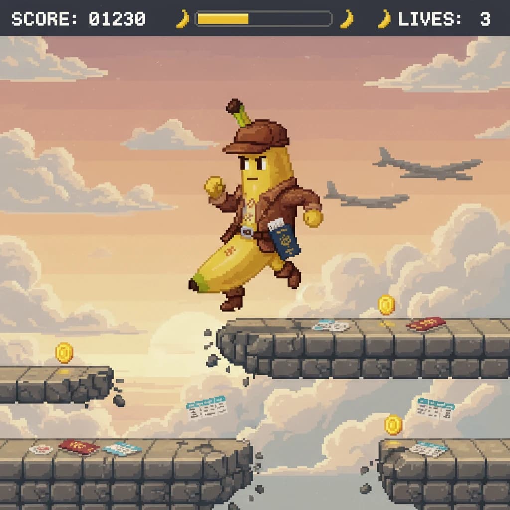 16-Bit-Videospiel-Charakter mit Nano Banana
