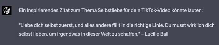 ChatGPT TikTok Zitate
