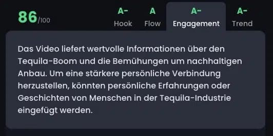 Opus Clip Engagement Detail