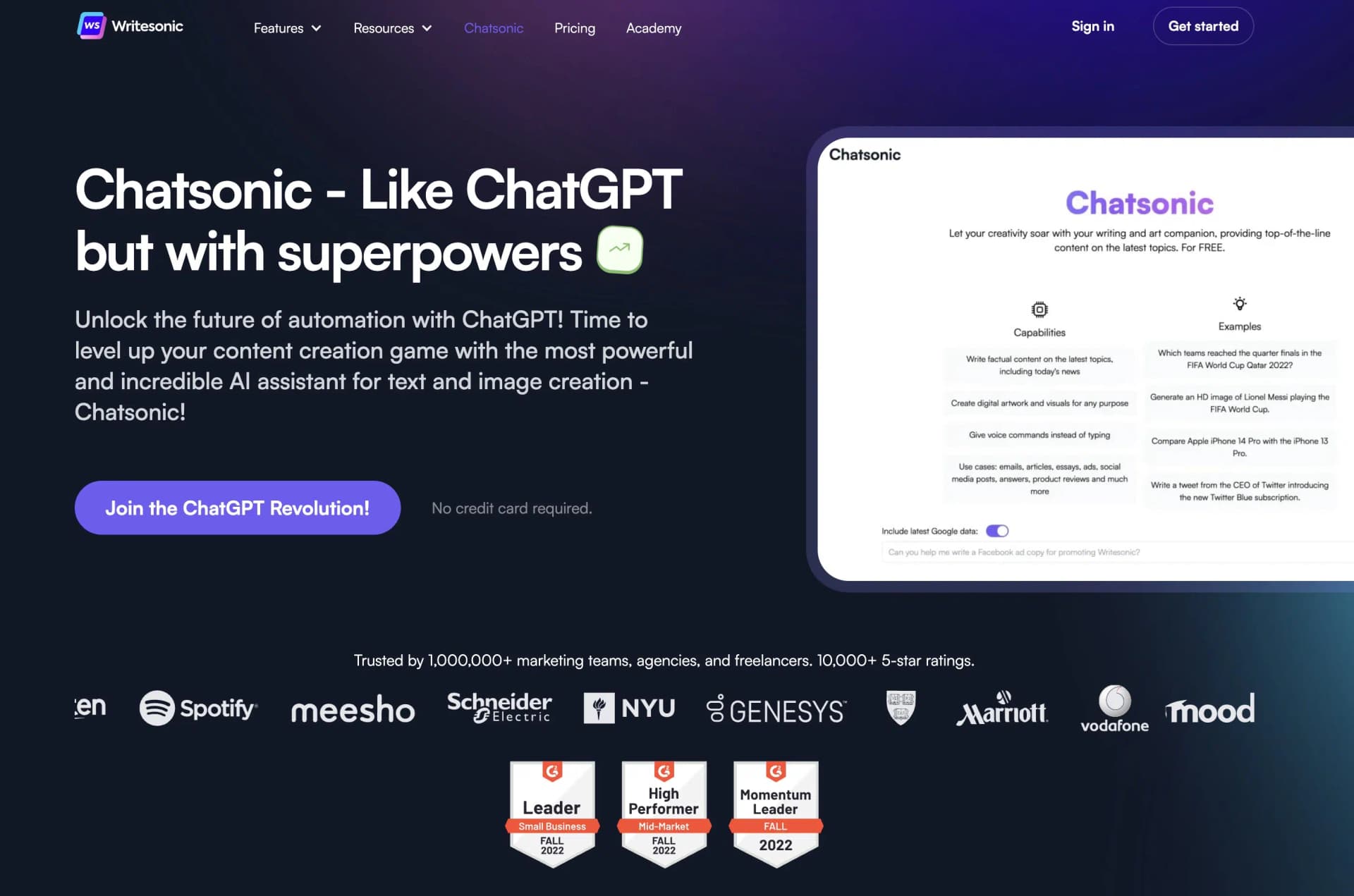 Chatsonic AI chatbot