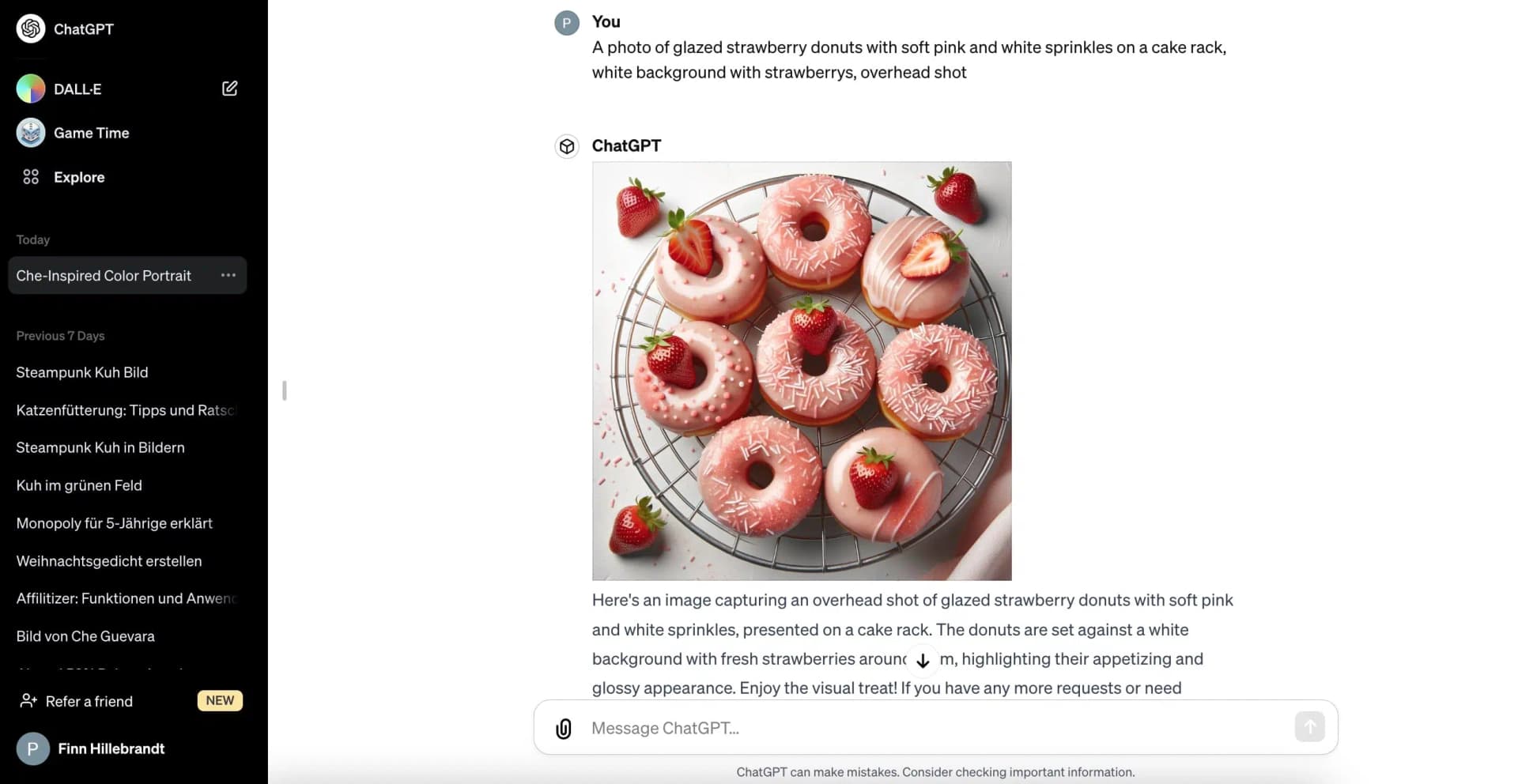 DALL·E 3 in ChatGPT