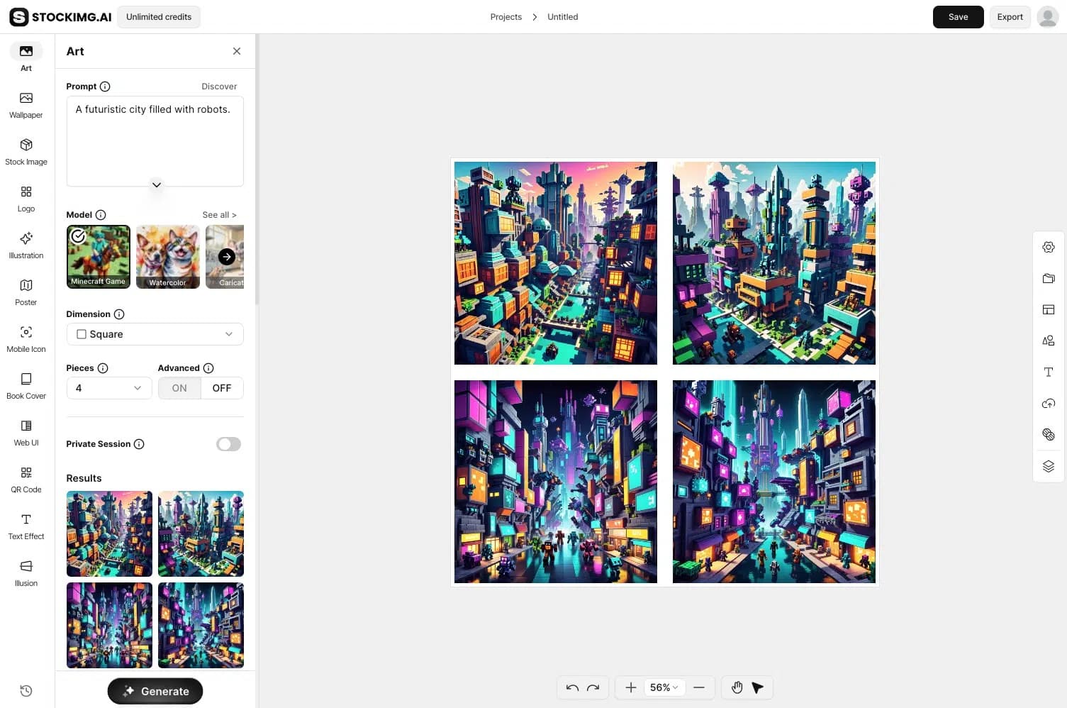 Stockimg.ai Interface