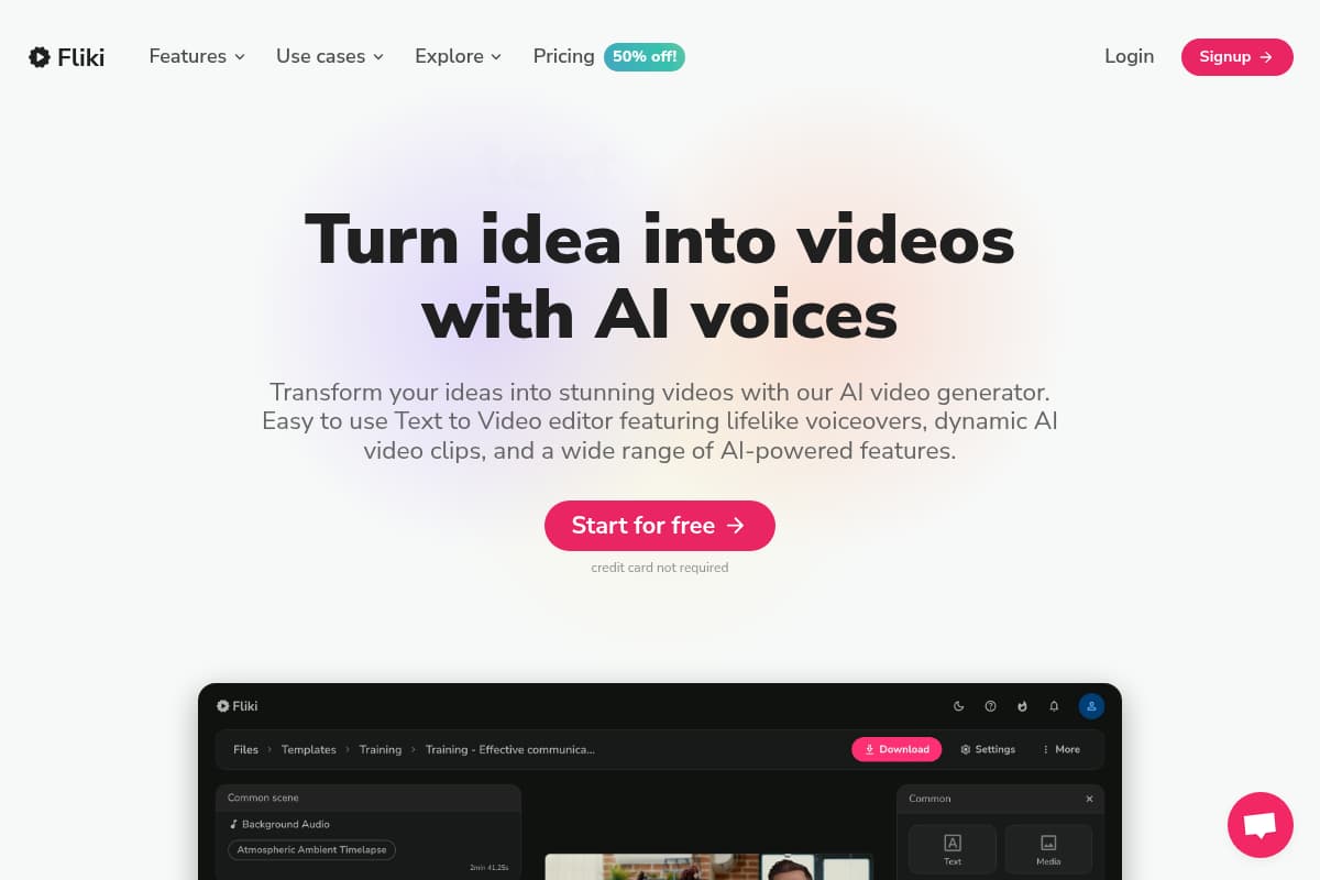 Fliki AI Voice Generator