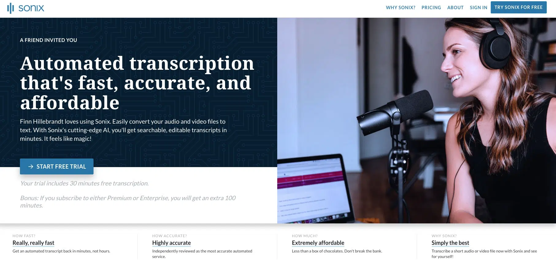 Sonix.ai AI Transcription Software
