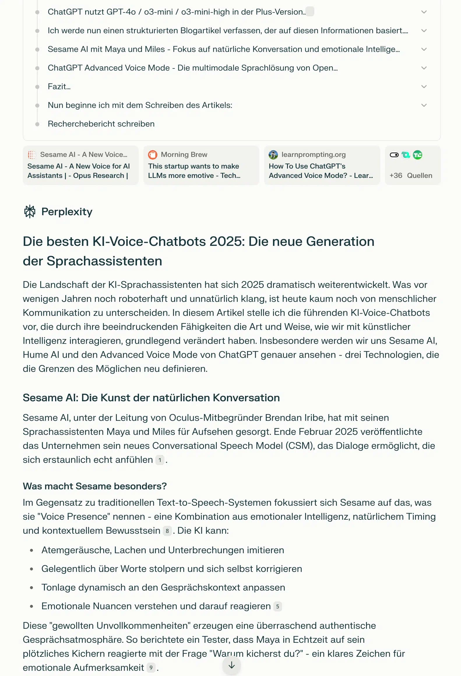 Perplexity Deep Research