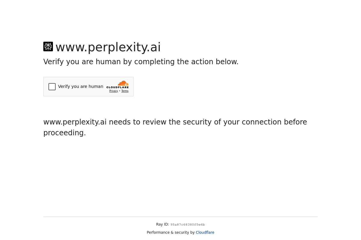 Screenshot von Perplexity