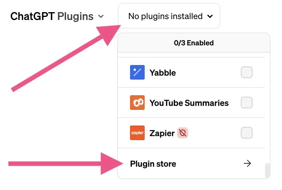 ChatGPT-Plugins installieren und aktivieren