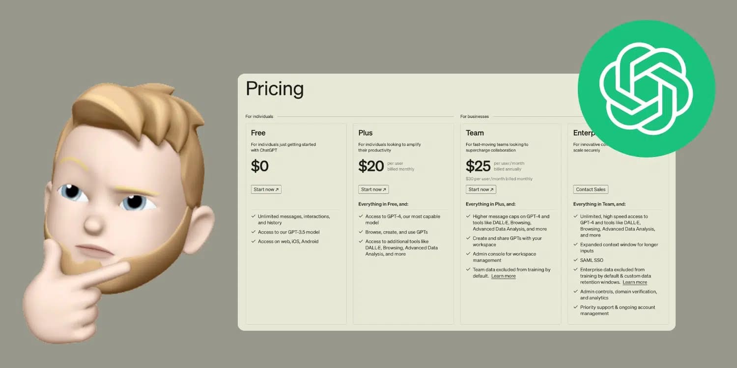 ChatGPT Plans: Free, Go, Plus, Pro, Business & Enterprise