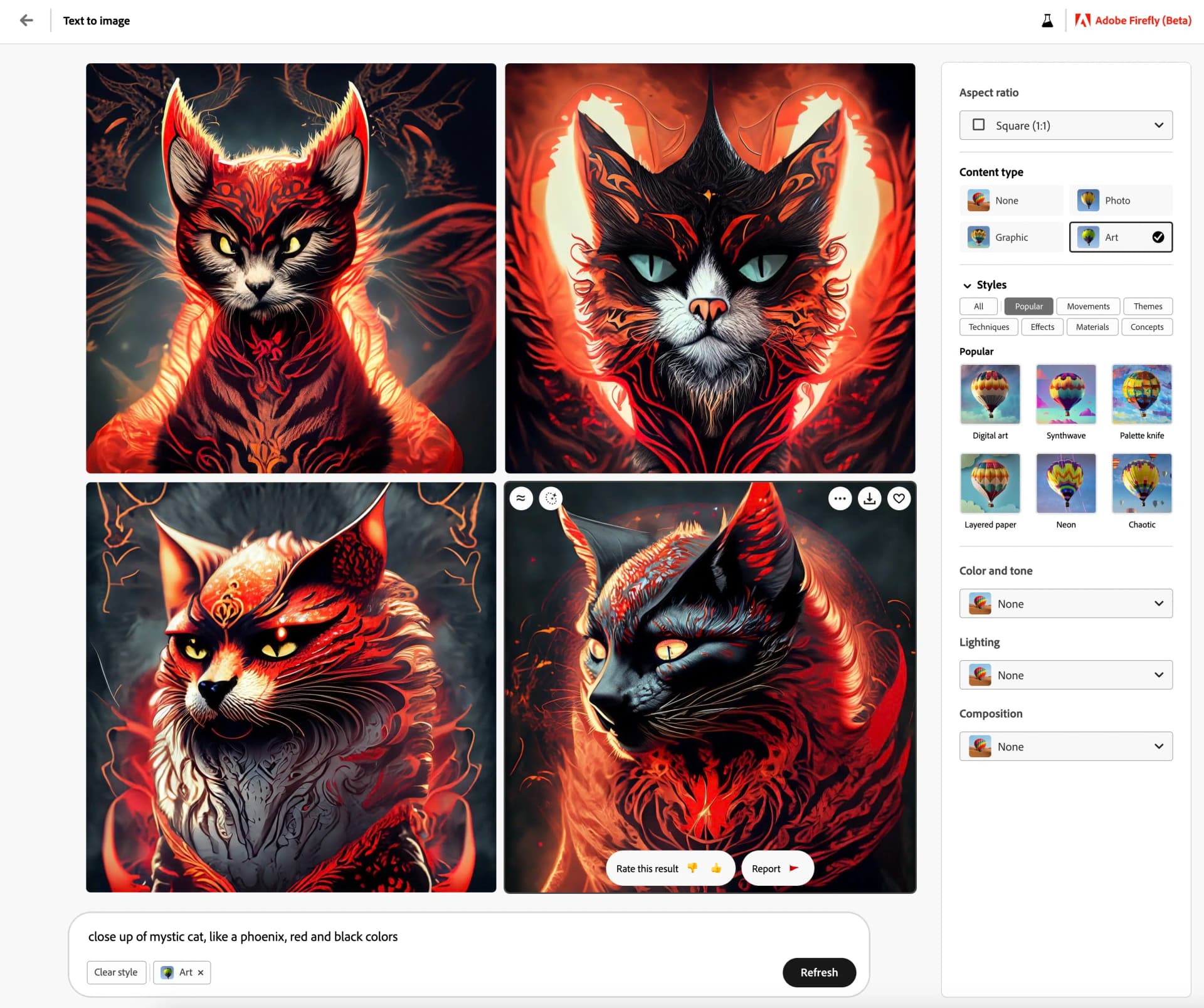 Adobe Firefly Bedienbarkeit