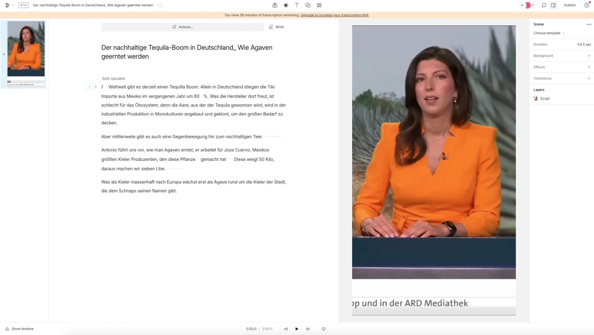 Descript Video Editor
