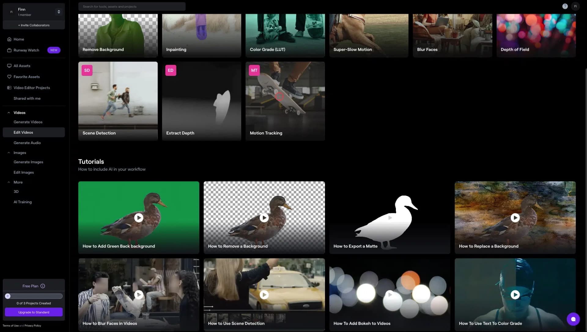 Runway Videotutorials