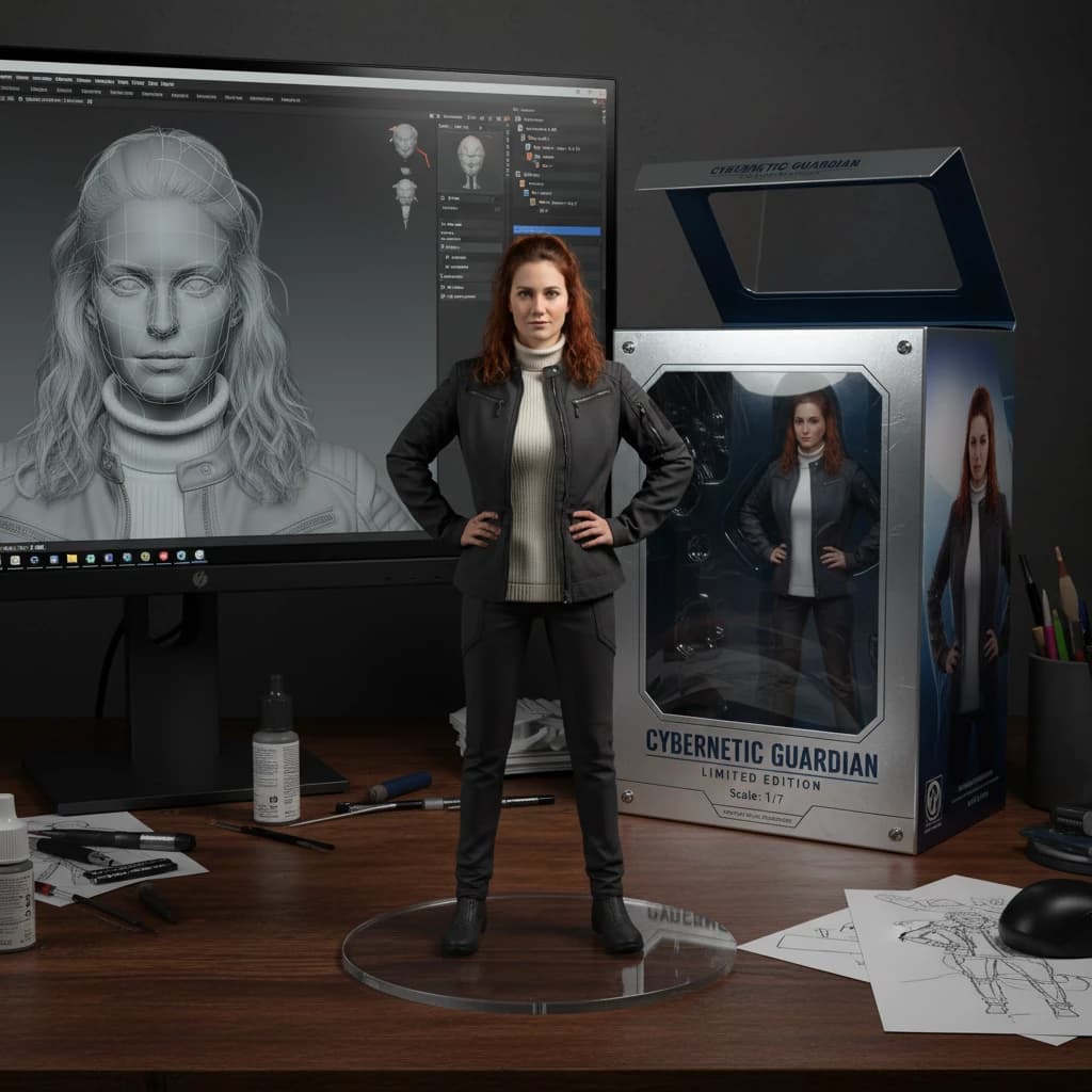 3D-Actionfigur mit Nano Banana