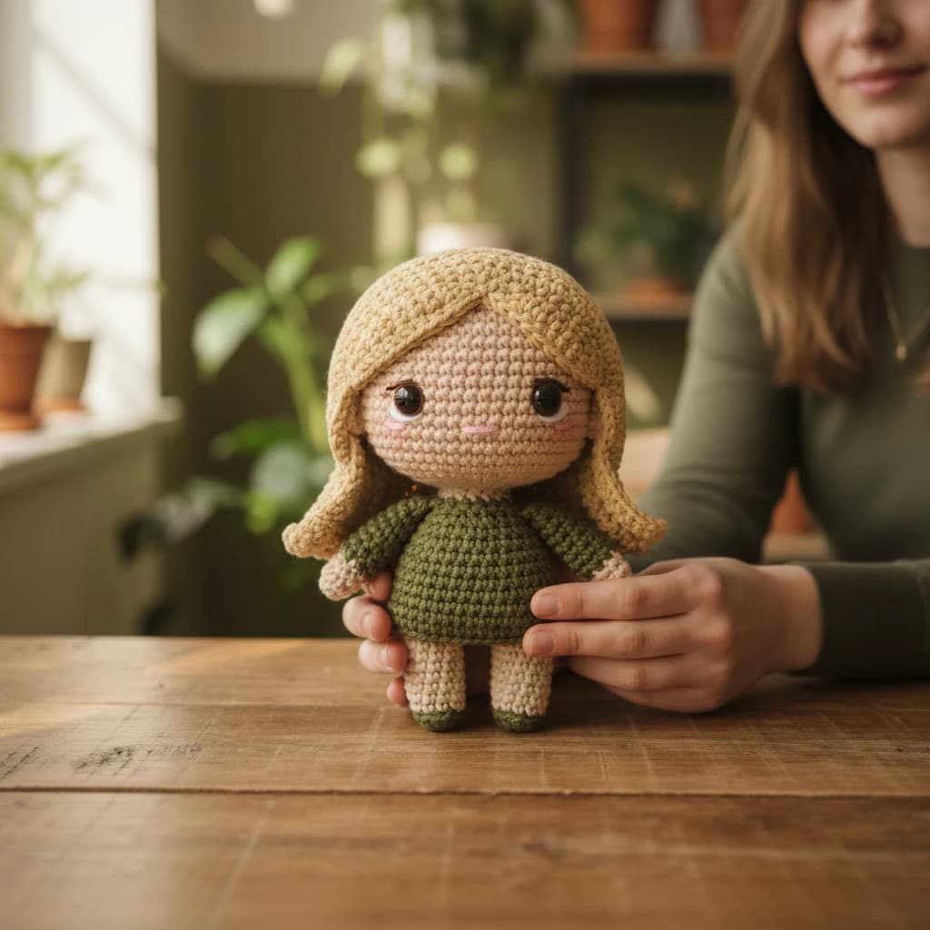 Chibi-Häkelpuppe mit Nano Banana