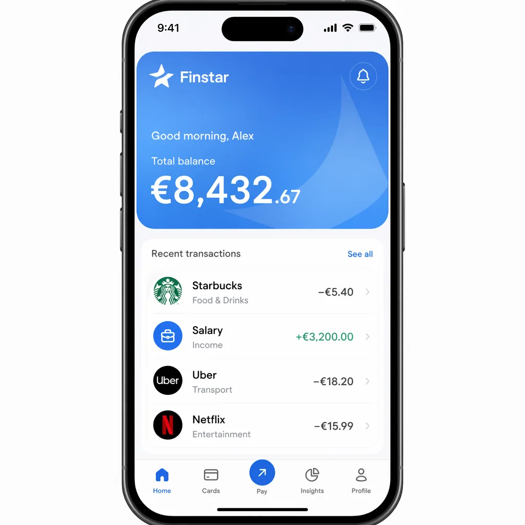 Banking App Home Screen