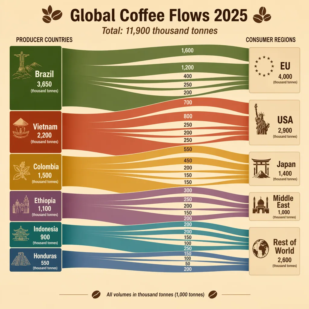 Coffee Origin Sankey