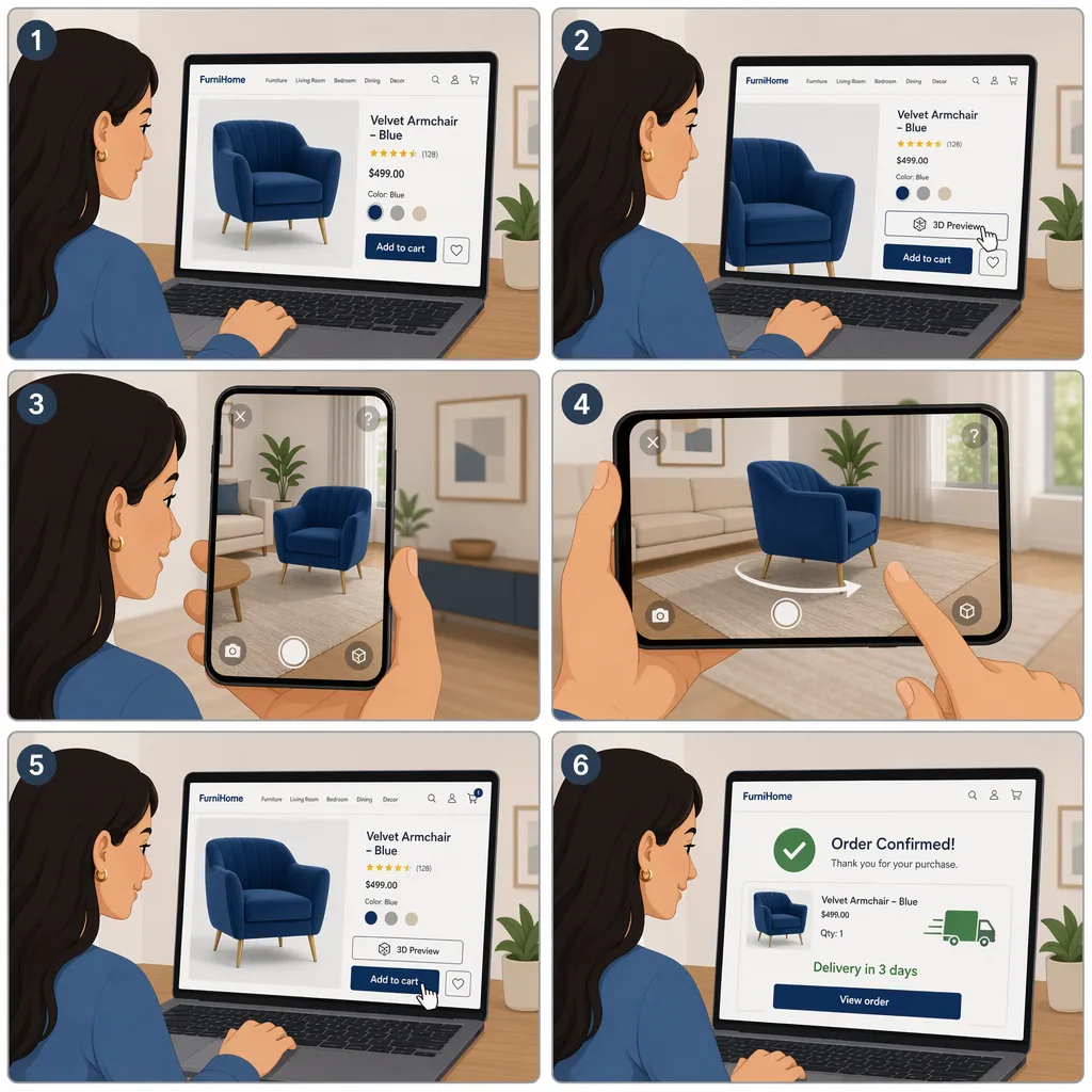 E-Commerce Explainer Storyboard