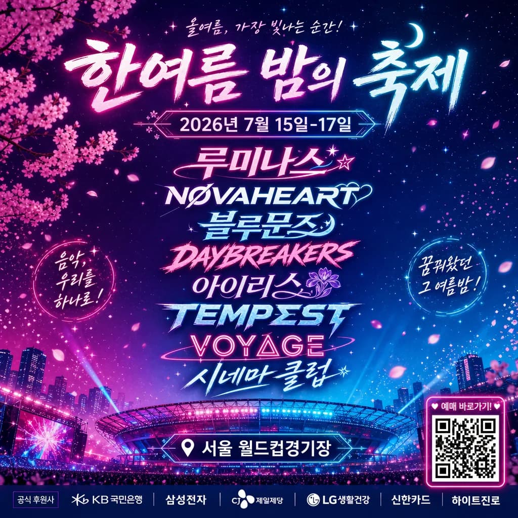 K-Pop Festival Poster (Hangul)