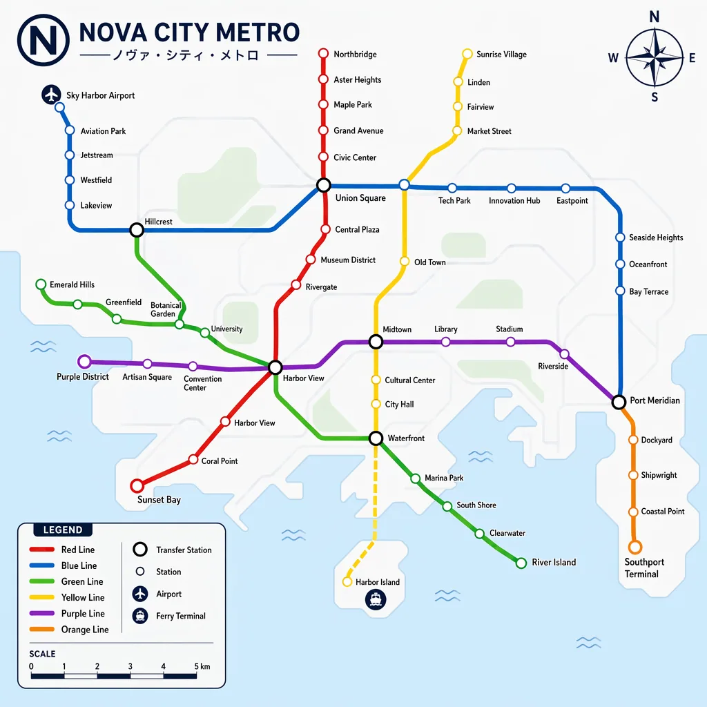Nova City Subway Map
