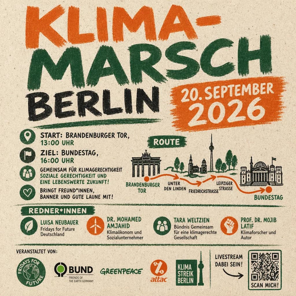 Climate March Protest Flyer