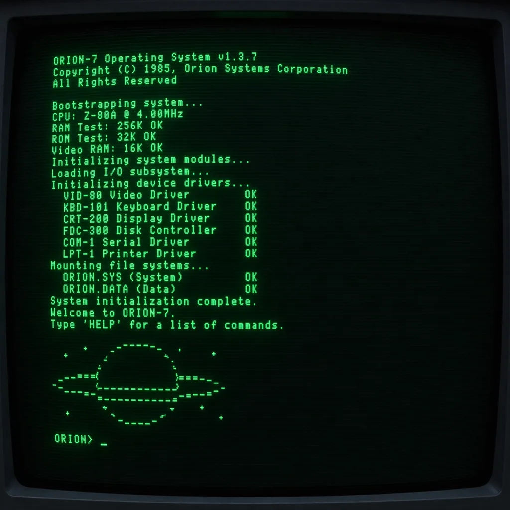 Retro Terminal Interface