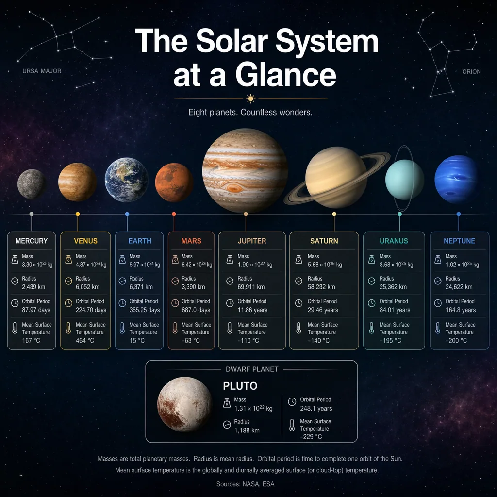 Solar System Scale Chart