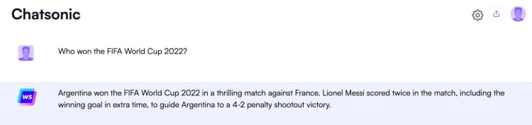 Chatsonic is a good alternative to ChatGPT because it accesses current Google data