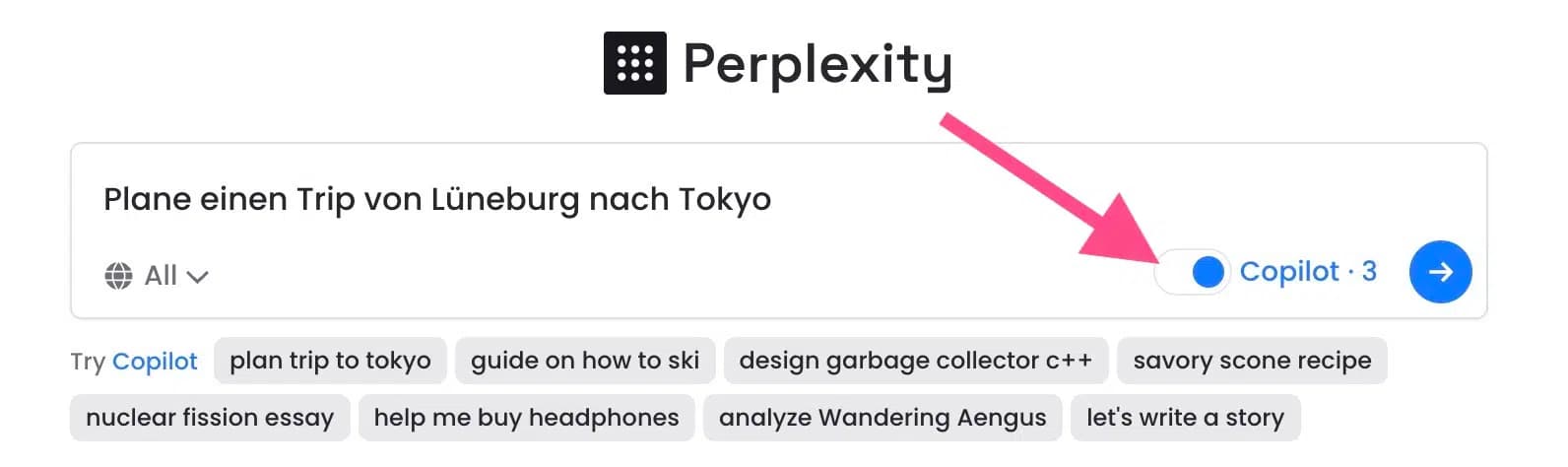 Perplexity Copilot feature