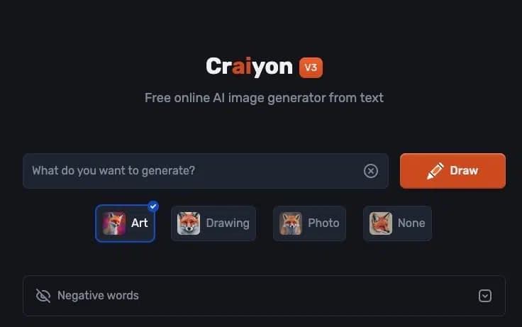 Craiyon Usability