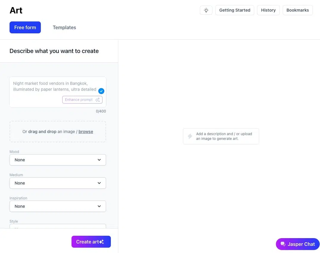 Jasper Art Usability