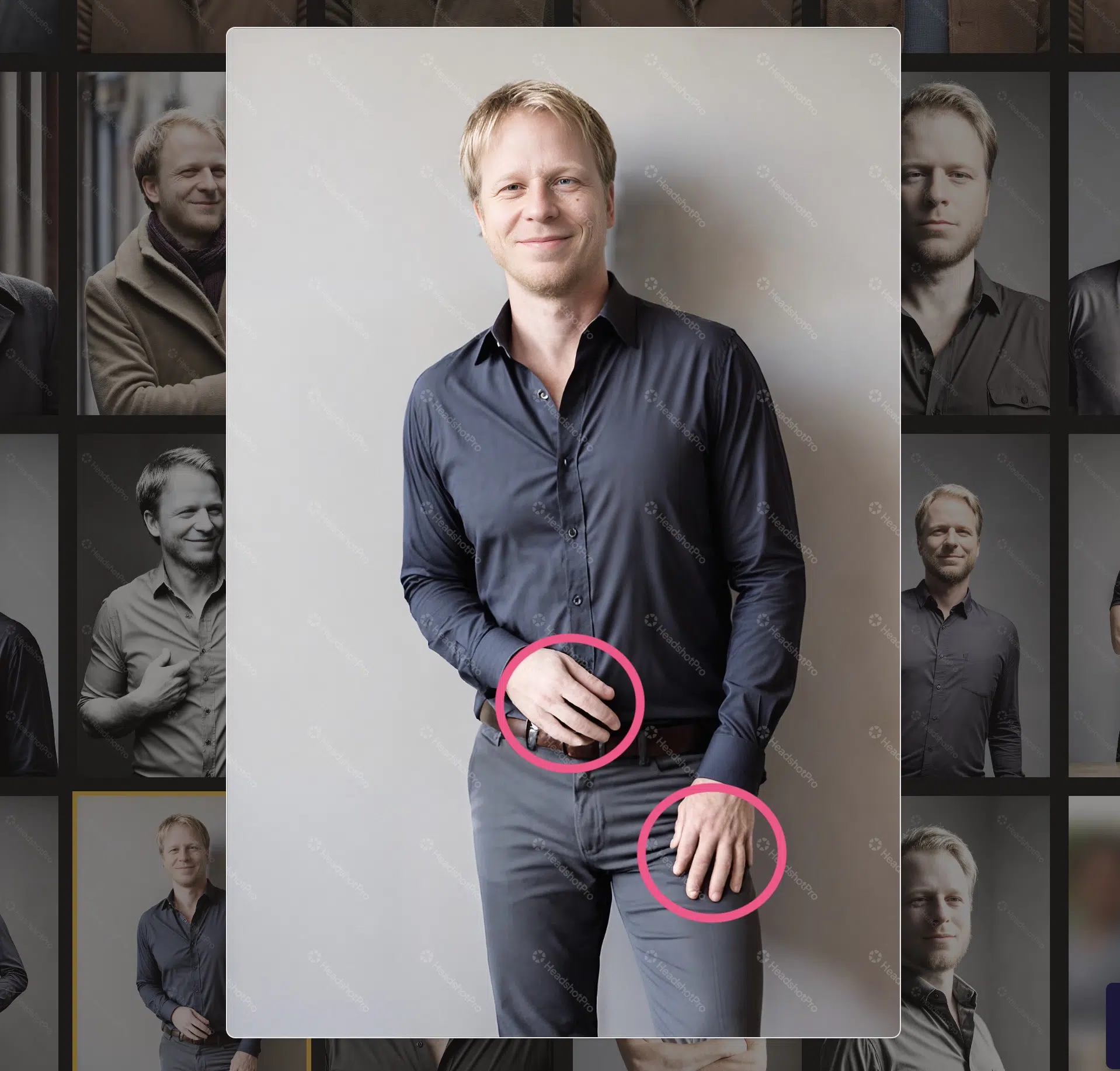 Typical AI image errors showing incorrect finger count