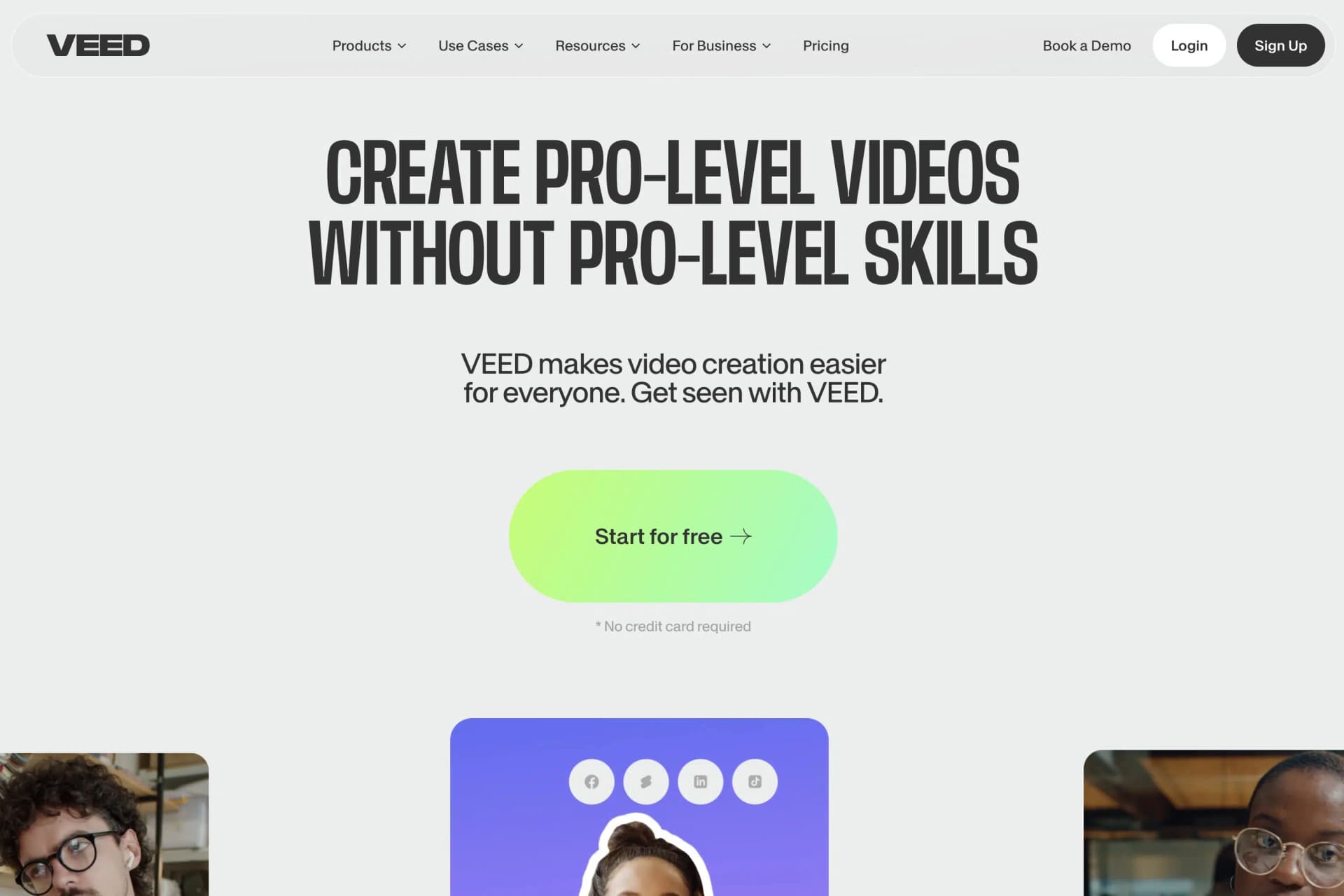 VEED.IO interface