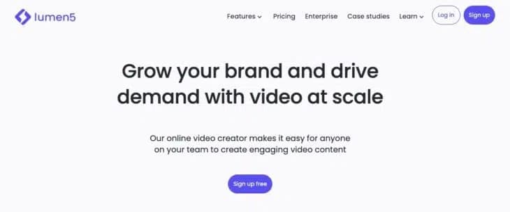 Lumen5 text-to-video platform