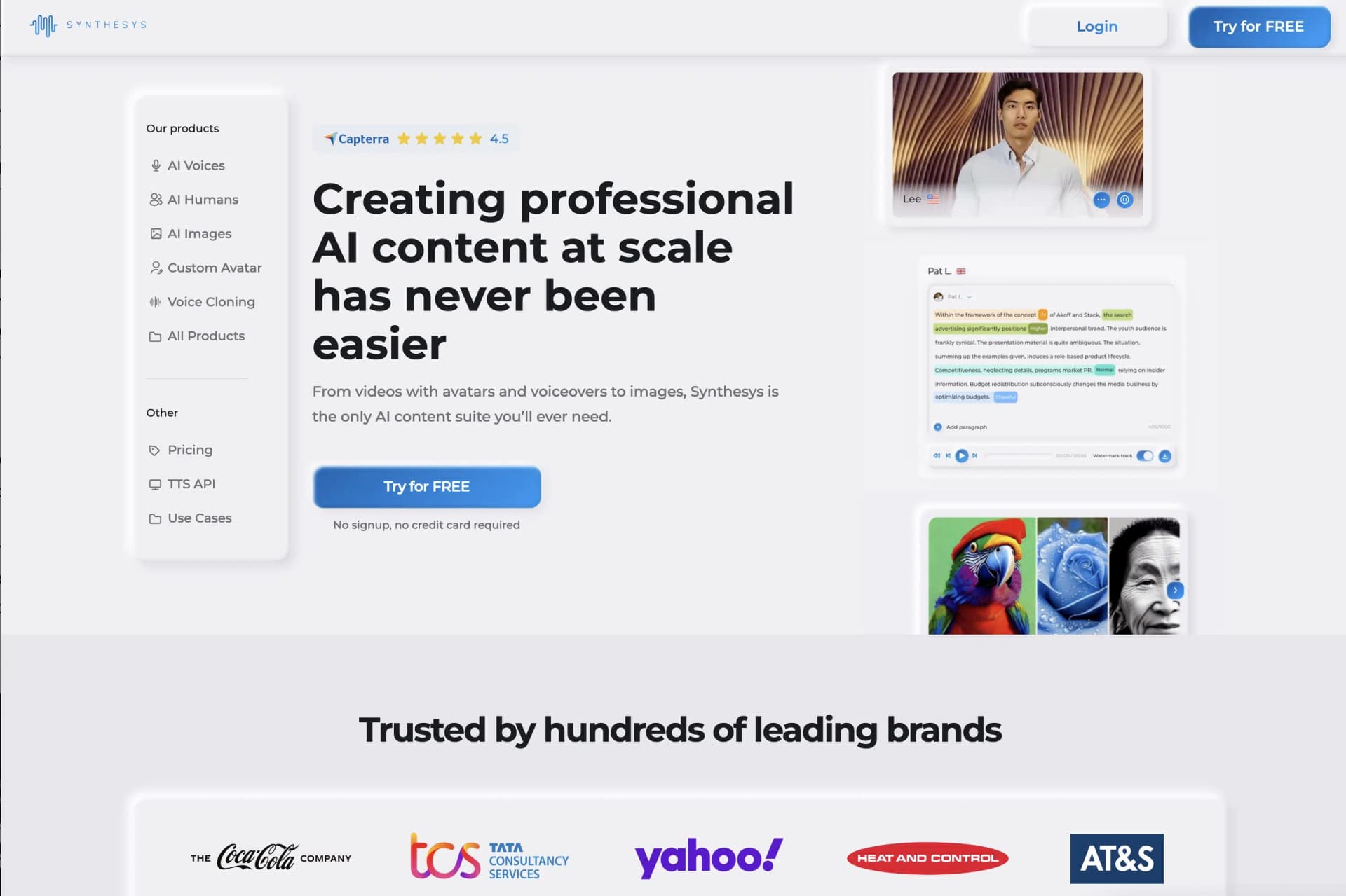 Synthesys text-to-speech platform