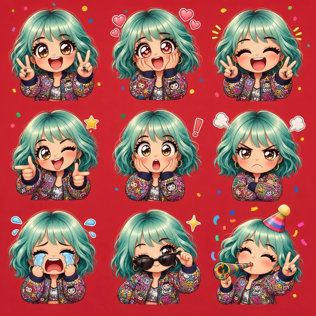 Chibi Emoji Stickers with ChatGPT
