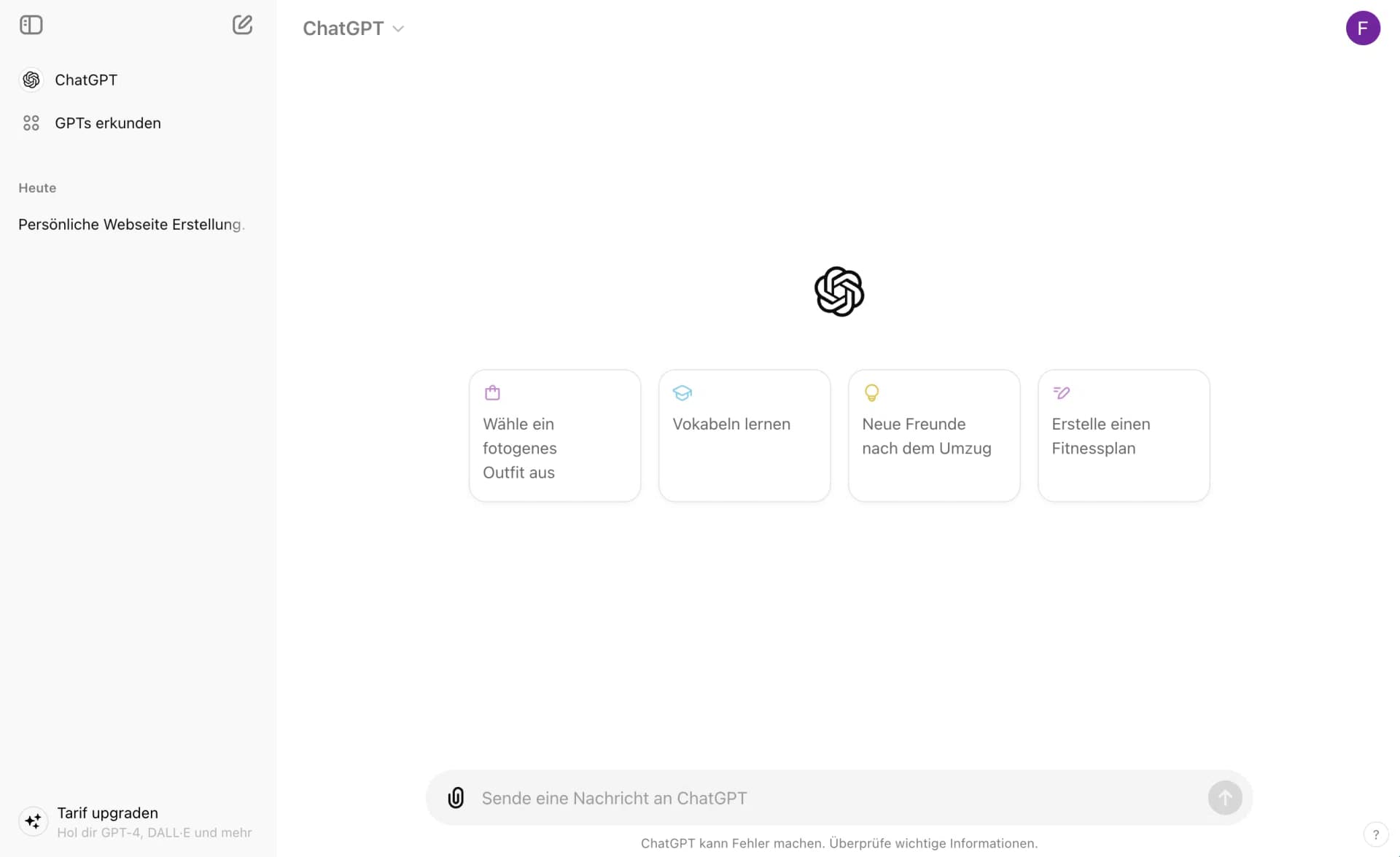Use GPT-4o for free in ChatGPT