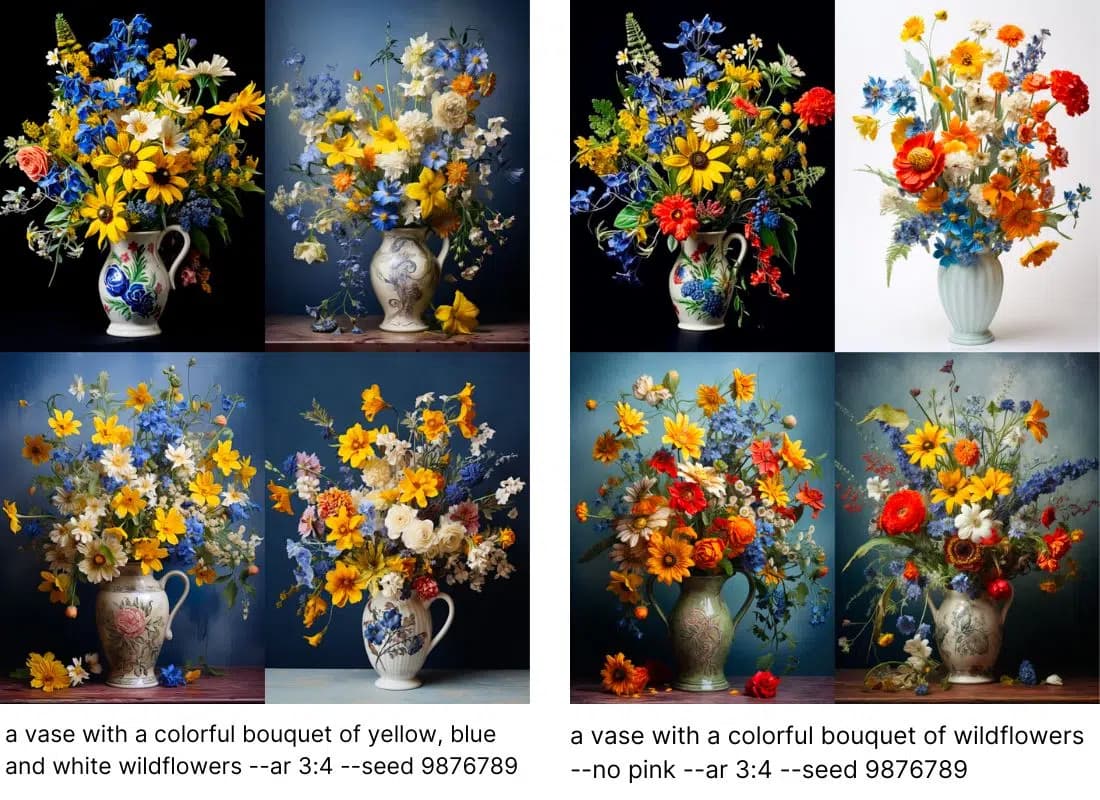 Example of --no parameter usage