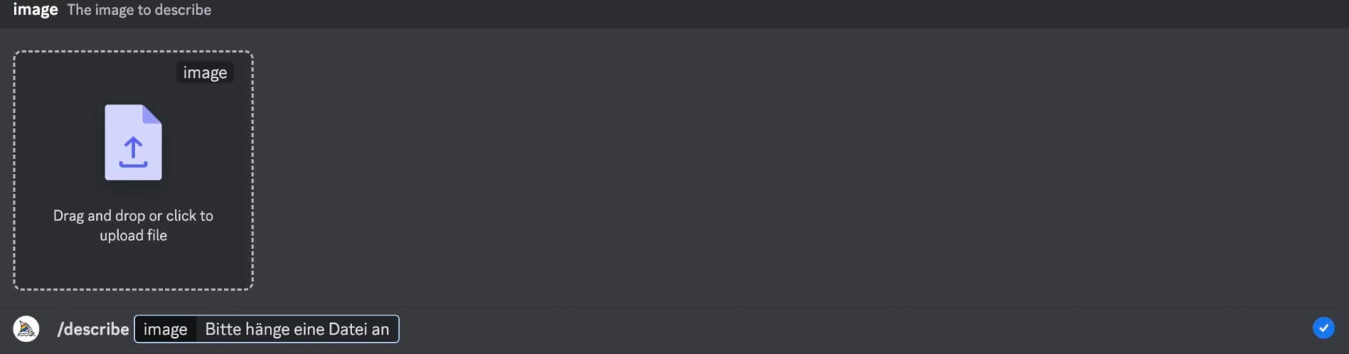 Midjourney /describe command in action