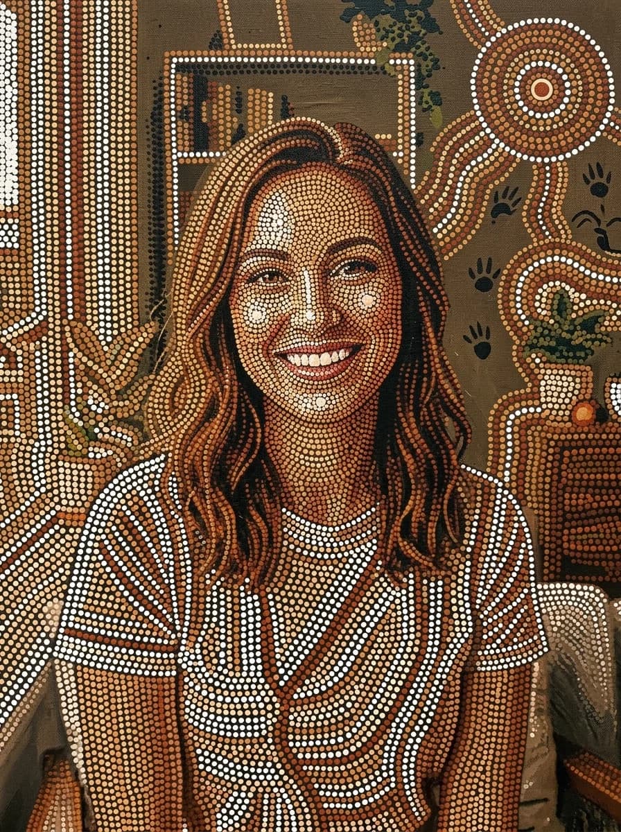 Aborigine-Punktmalerei