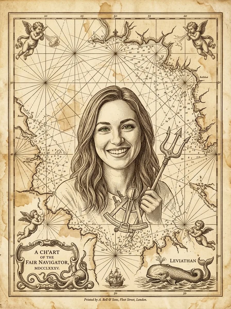 Antique Nautical Chart