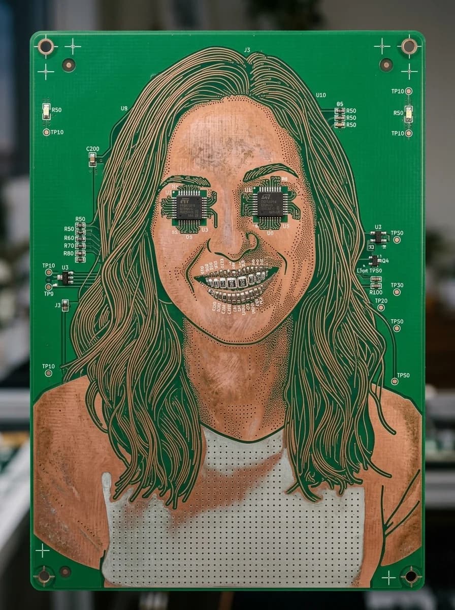 Circuit Board Portrait