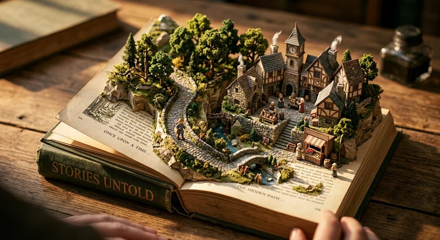 Book Diorama Scene