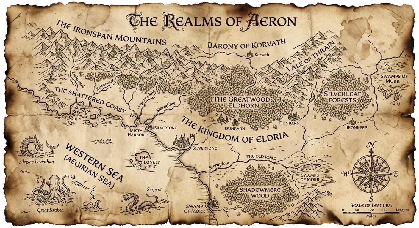 Fantasy Realm Map