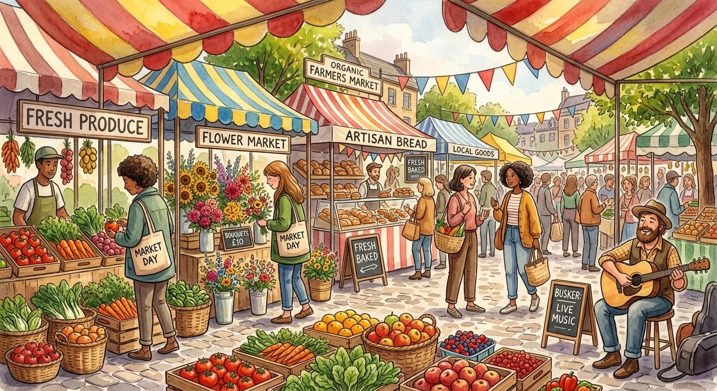 Farmers Market Scene