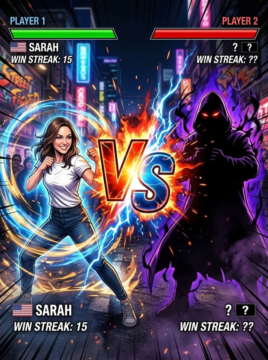 Fighting Game VS Screen