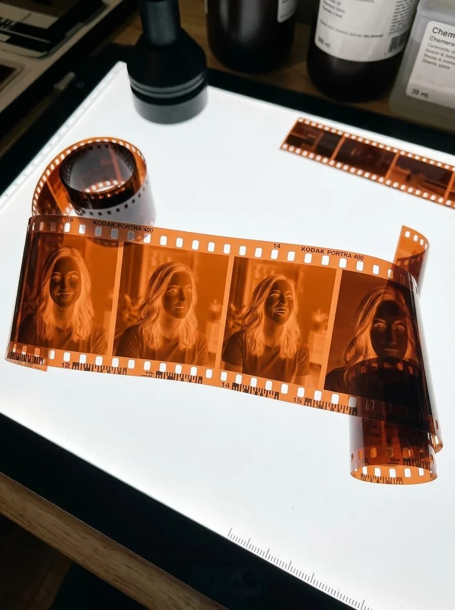 Filmnegativ-Streifen