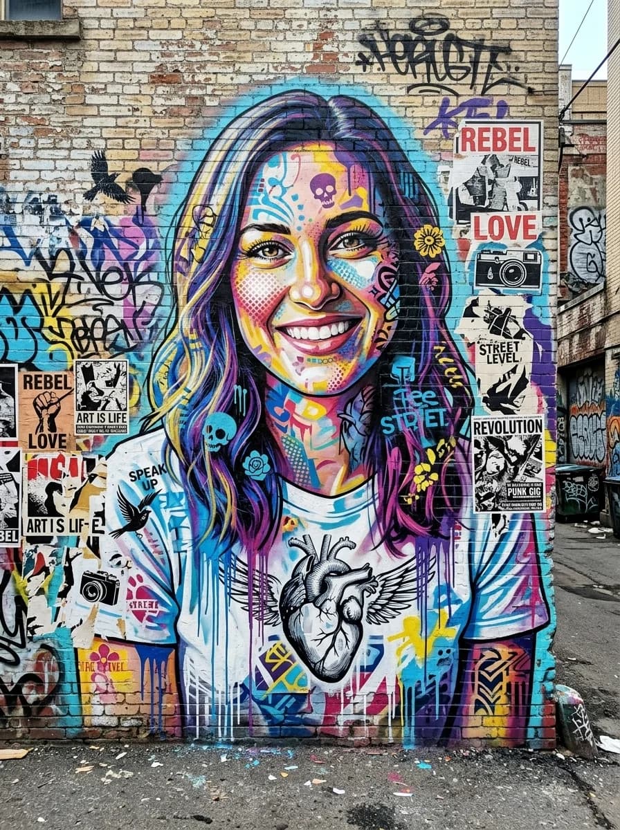 Graffiti Wall Mural