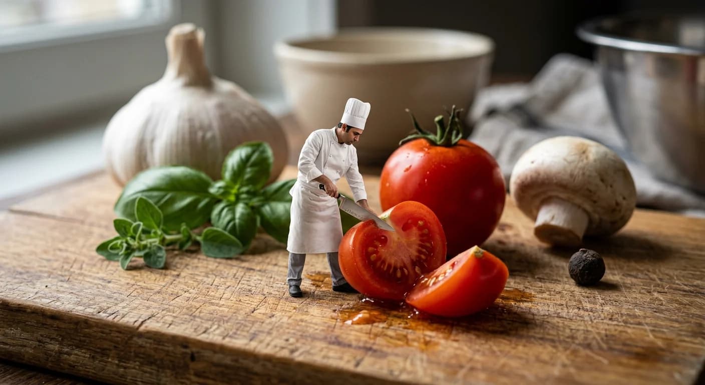 Miniature Food Scene