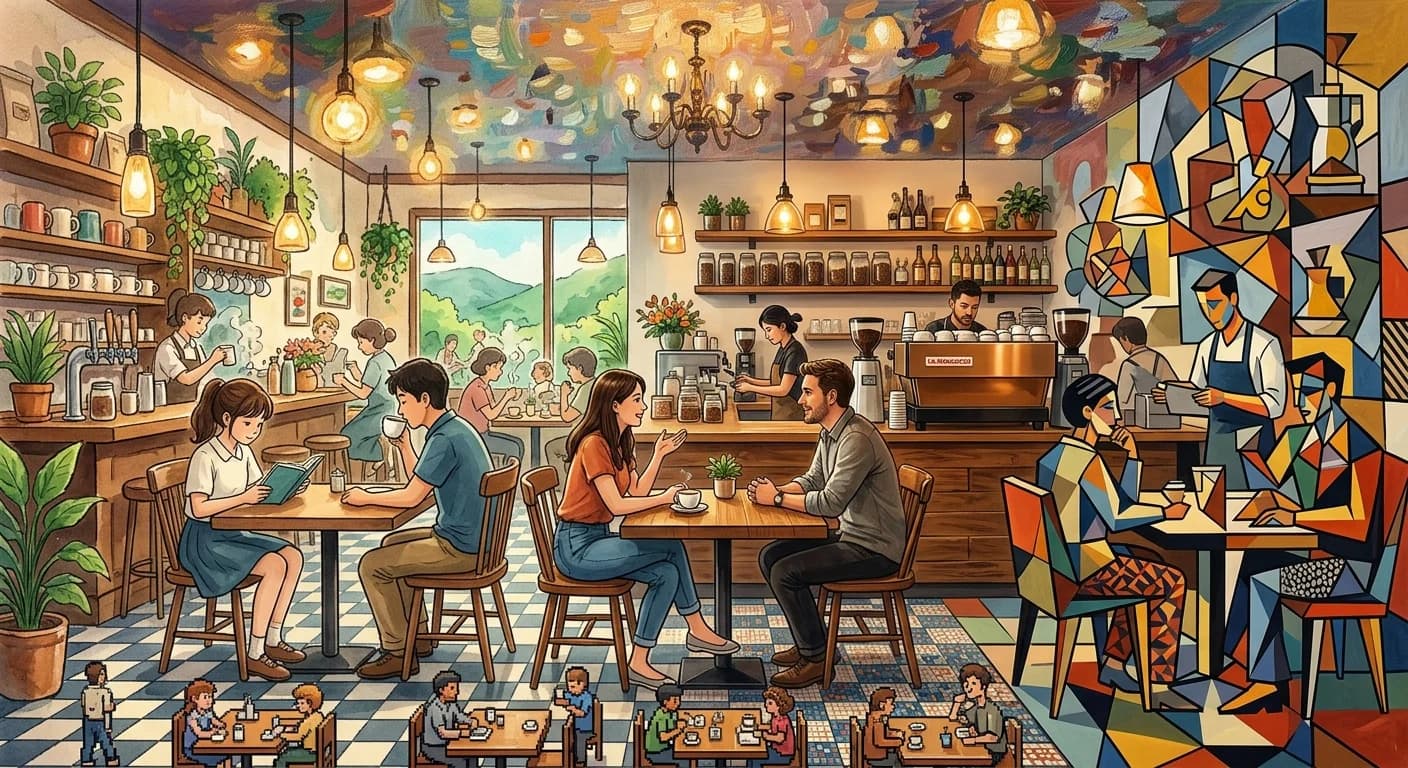 Mixed Media Cafe