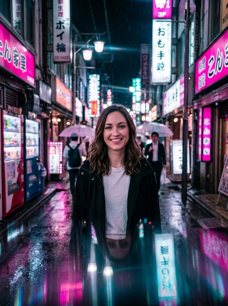 Neon Tokyo Portrait
